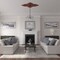 Ekena Millwork Melchor Diamond Ceiling Medallion (Canopies up to 4"), 67 1/4"W x 43 3/8"H x 4"ID x 2"P, Firebrick CM70X43MLFIF - alternate 2
